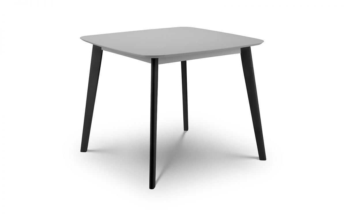 Casa Square Dining Table Grey & 4 Casa Dining Chairs Grey