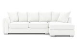 Monaco Plush Velvet Corner Sofa – Luxury Right Hand Chaise