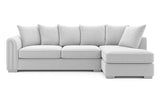 Monaco Plush Velvet Corner Sofa – Luxury Right Hand Chaise