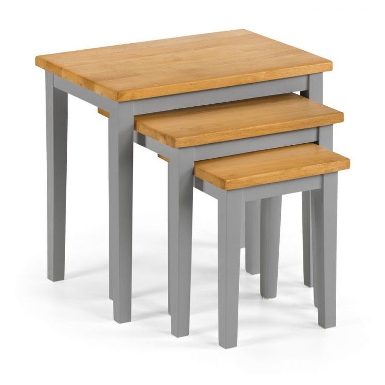 Cleo Nest of Tables - Grey & Oak
