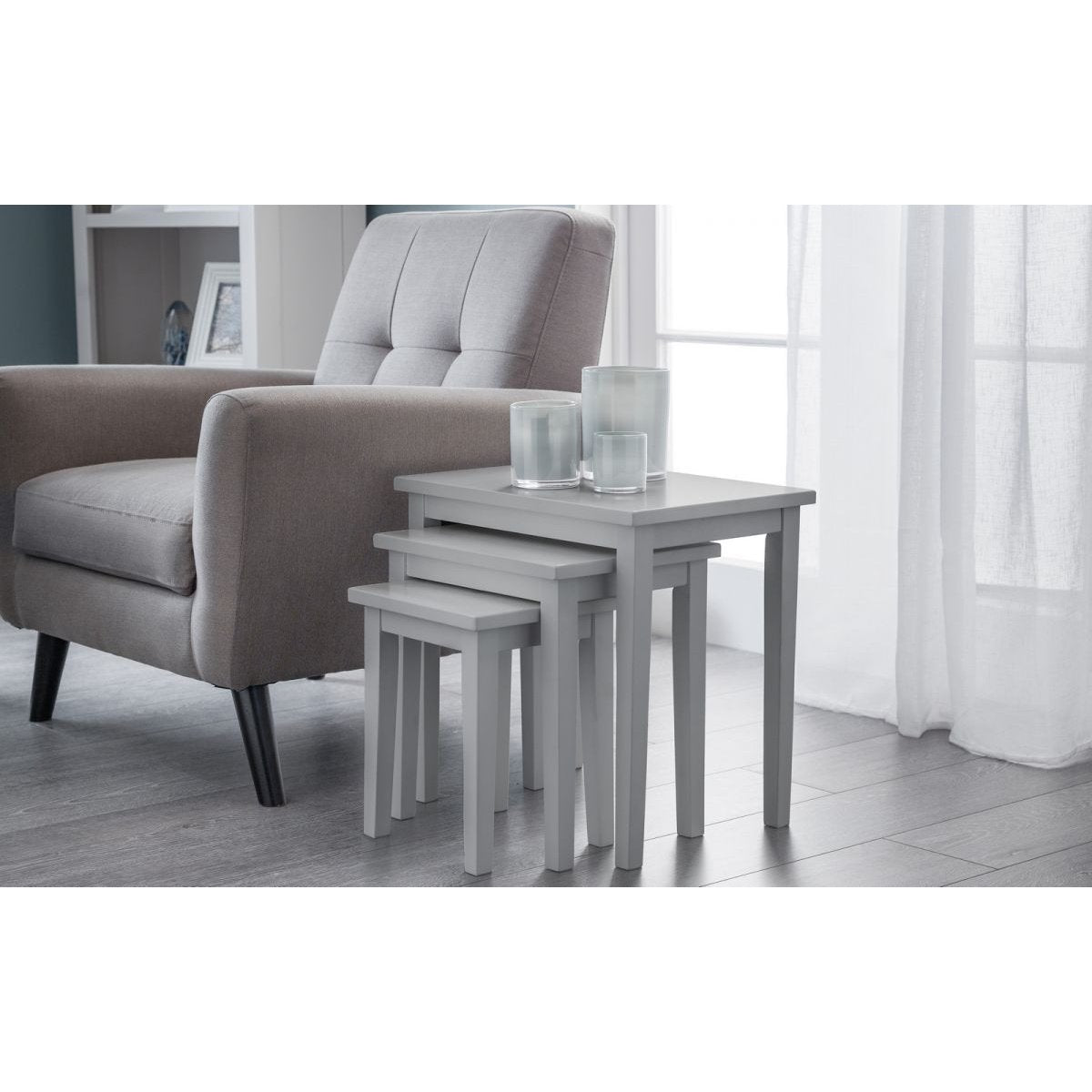 Cleo Nest of Tables - Lunar Grey