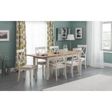 Davenport Extending Dining Table - Oak/White