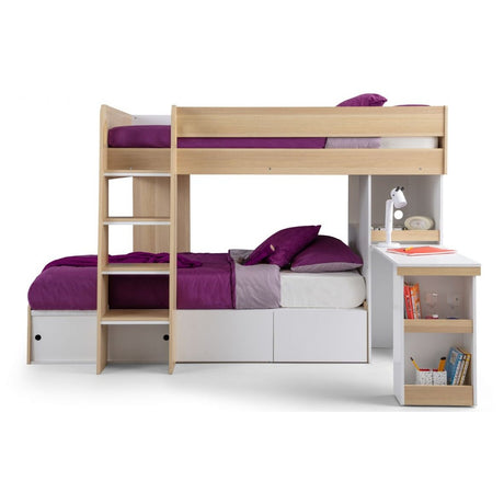 Eclipse Bunkbed - Oak/White