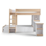 Eclipse Bunkbed - Oak/White