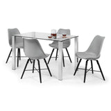 Kari Dining Chair - Grey & Black