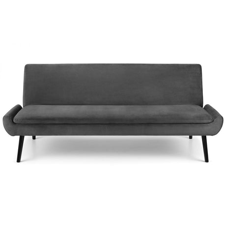 Gaudi Curled Base Sofabed - Grey Velvet