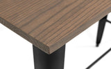 Grafton Bar Table & 2 Luxe Blue Bar Stools