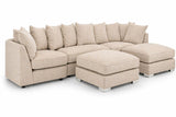 Greyson U Shape Linen Fabric Sofa