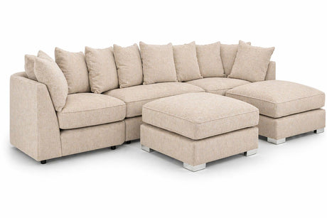 Greyson U Shape Linen Fabric Sofa