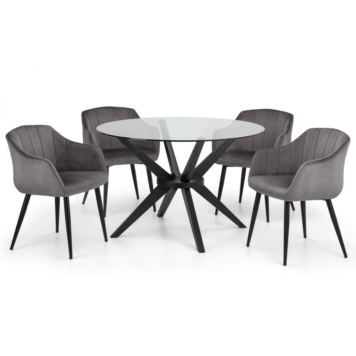 Hayden Dining Table & 4 Hobart Chairs