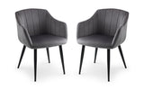 Piero Rectangular Table & 4 Hobart Dining Chairs