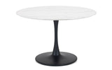 Holland Round Pedestal Table & 4 Delaunay Mustard Chairs