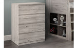 Jupiter 4 Drawer Chest - Grey Oak