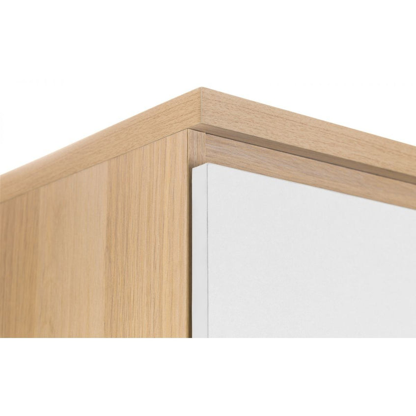 Jupiter 2 Door Wardrobe - White/Oak