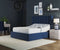 Paris Electric Adjustable Bed Frame with Winged Headboard – Dual Motor Comfort & Luxury Support | BLUE