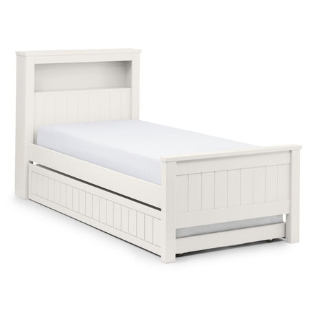 Maine Bookcase Bed (Single/3') - Surf White