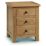 Marlborough Oak 3 Drawer Bedside