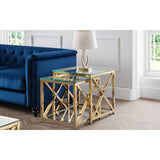 Miami Nest of Tables - Gold