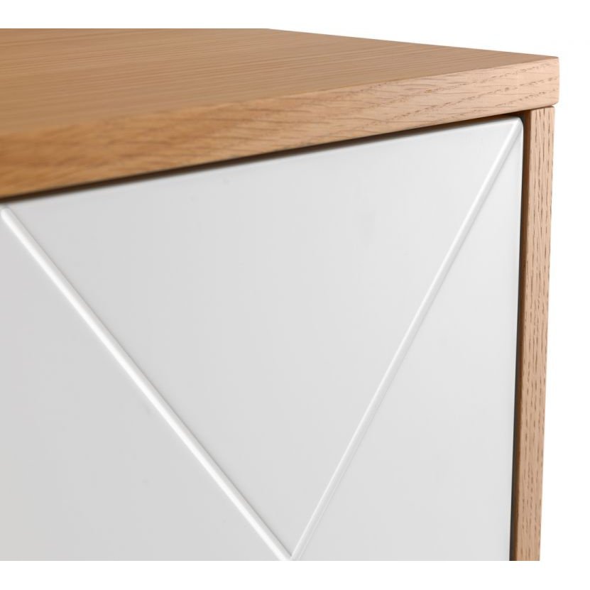 Moritz 4 Door Cabinet - Oak/White