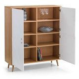 Moritz 4 Door Cabinet - Oak/White