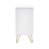 Murano 3 Drawer Chest - Matte White