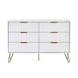 Murano 6 Drawer Chest - Matte White