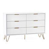 Murano 6 Drawer Chest - Matte White