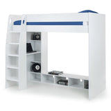 Nebula Gaming Bed with Desk - White