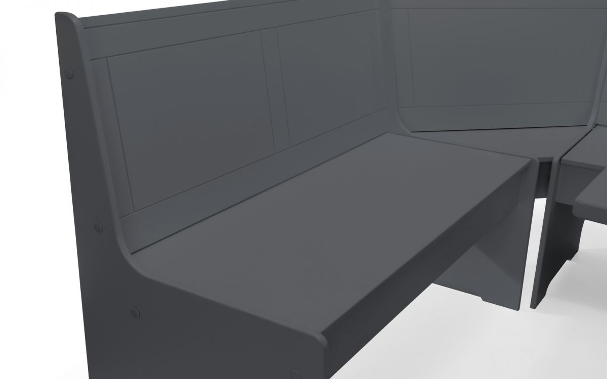 Newport Corner Dining Set - Anthracite