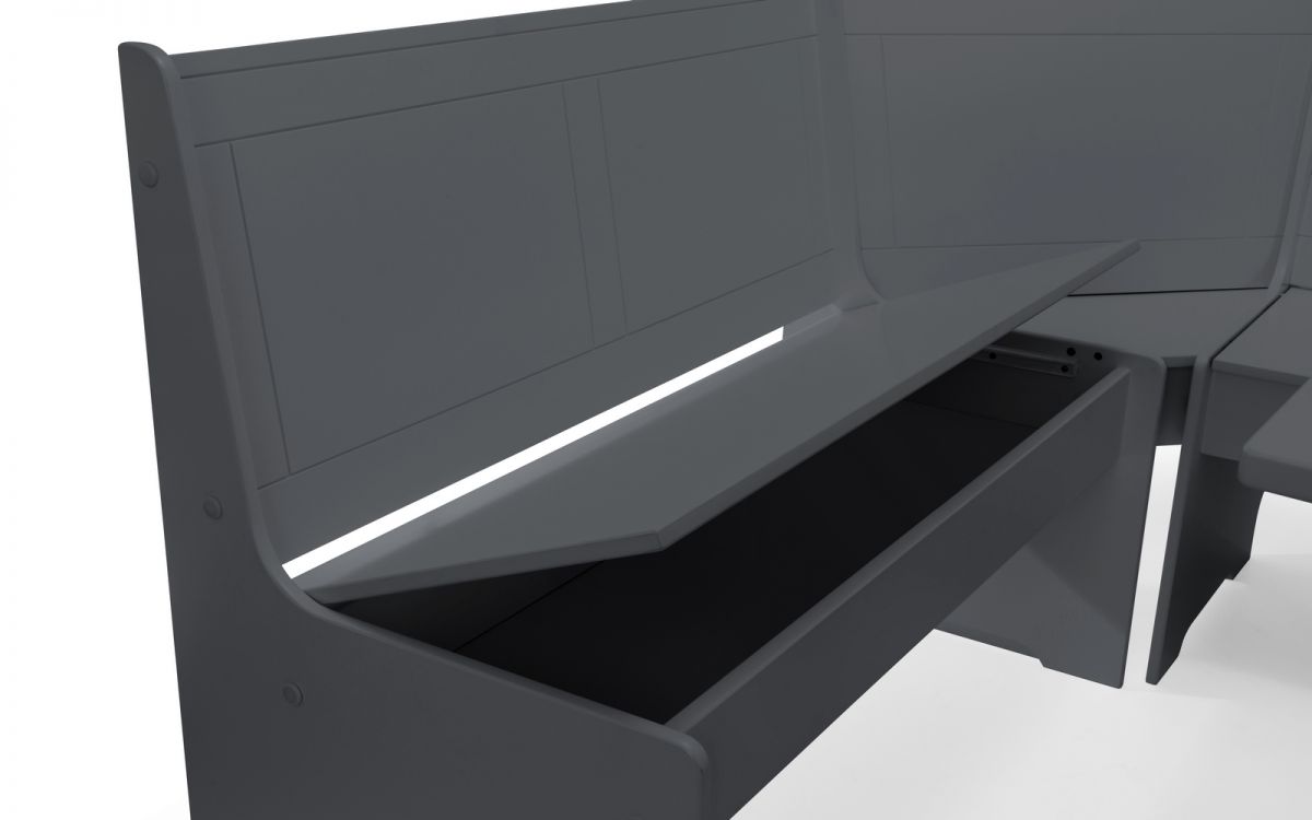 Newport Corner Dining Set - Anthracite