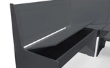 Newport Corner Dining Set - Anthracite