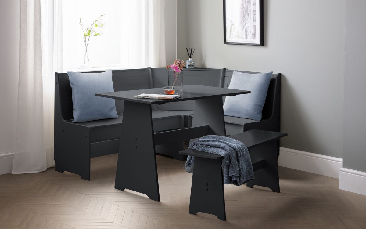 Newport Corner Dining Set - Anthracite