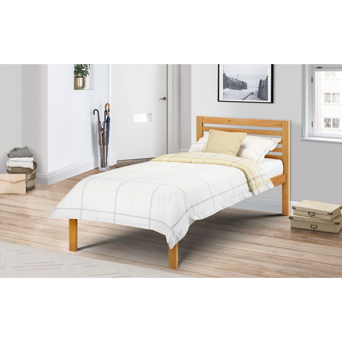 Slocum Bed - Antique Pine (Single/3')