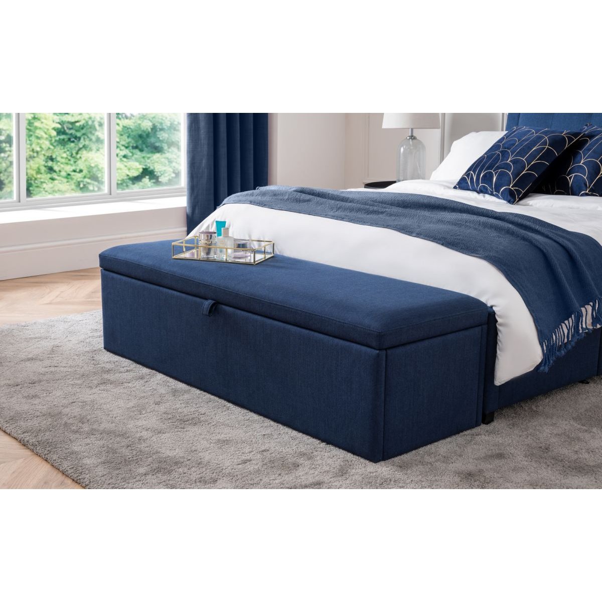 Sorrento Blanket Box - Blue