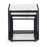Tribeca Nest of Tables - White Marble