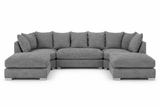 Greyson U Shape Linen Fabric Sofa
