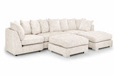 Bishop U Shape Truffle Fabric Sofa
