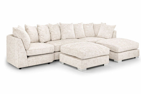 Bishop U Shape Truffle Fabric Sofa