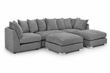 Greyson U Shape Linen Fabric Sofa