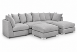 Greyson U Shape Linen Fabric Sofa