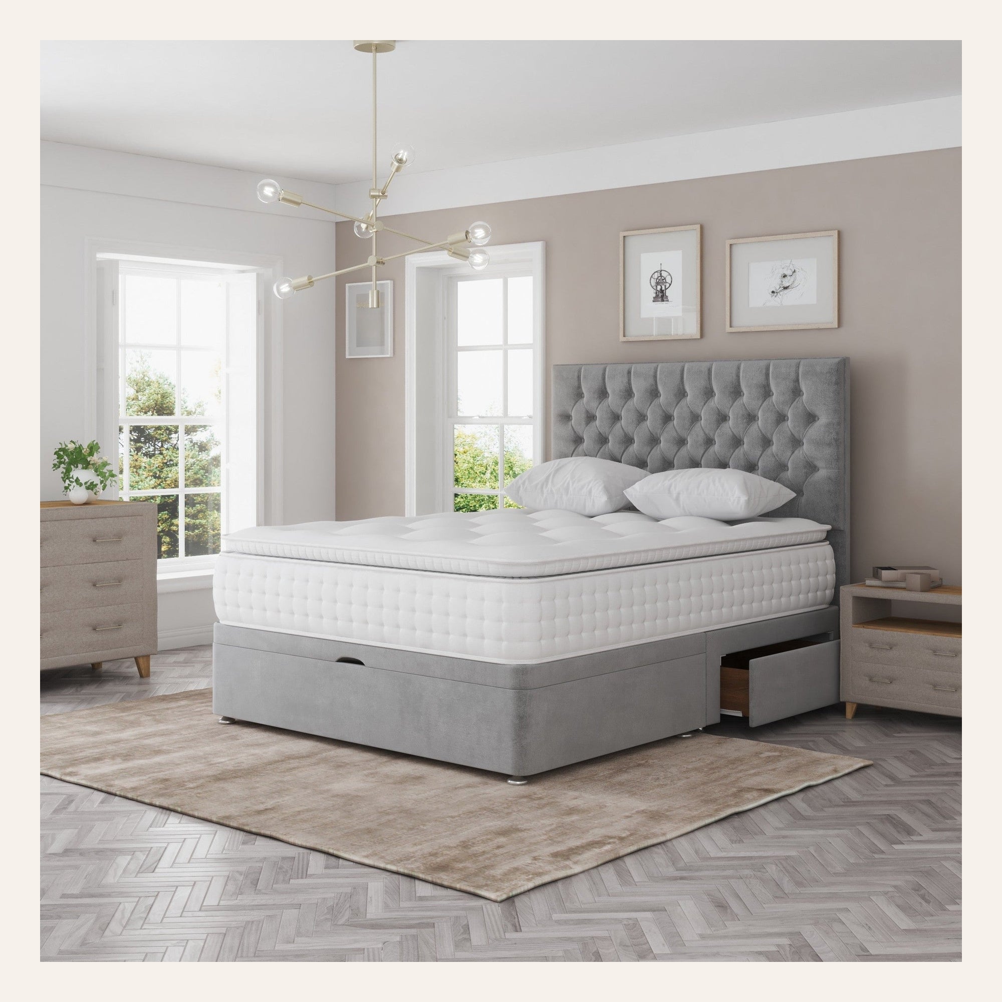 Harper Half & Half Ottoman Base