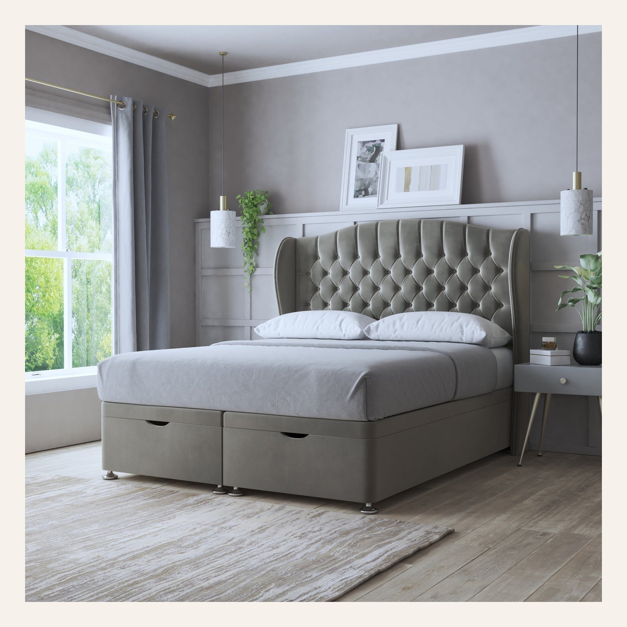 Saffron Ottoman Storage Bed