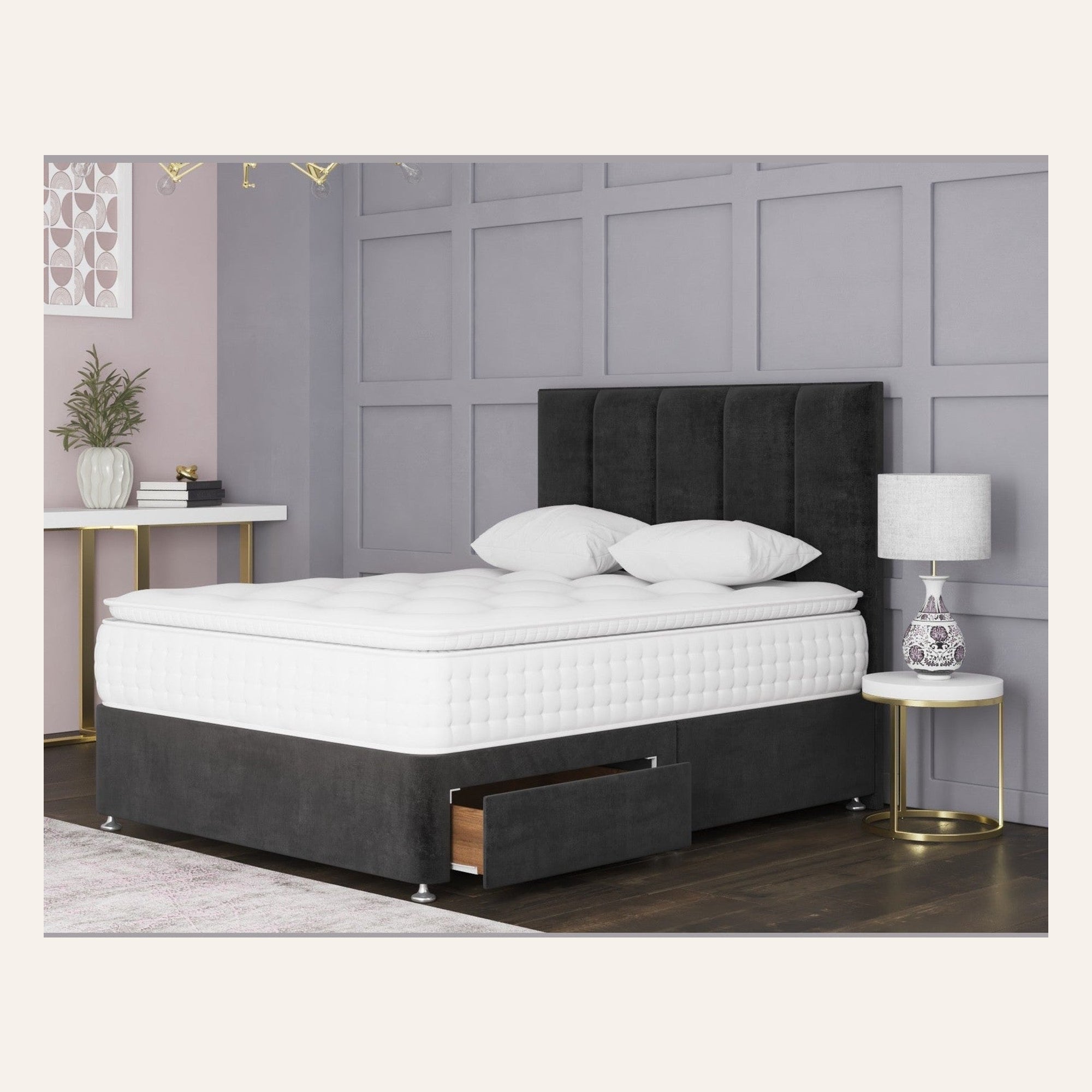 Sultan Bed Divan Base And Headboard