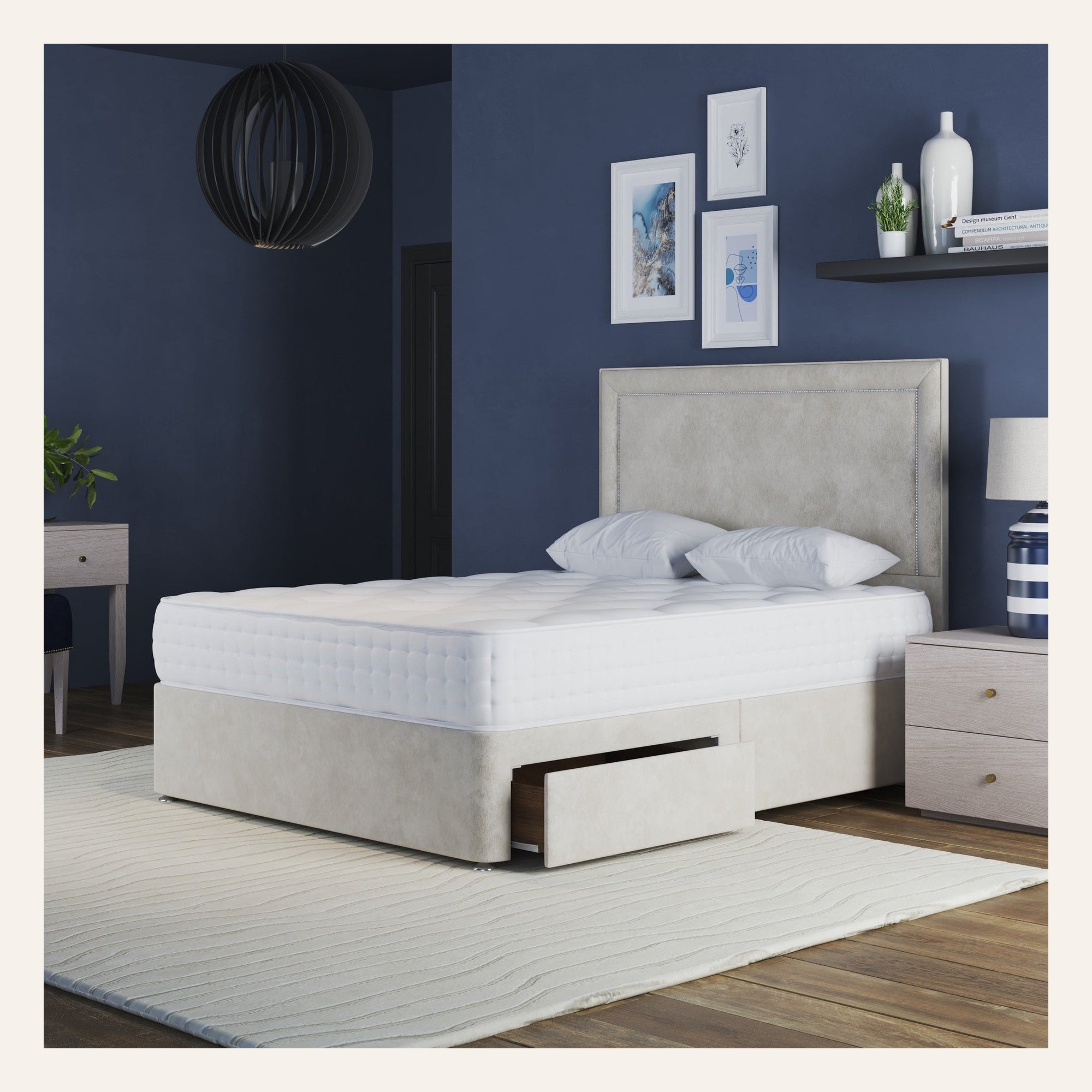 Hannah Bed Divan Base And Headboard