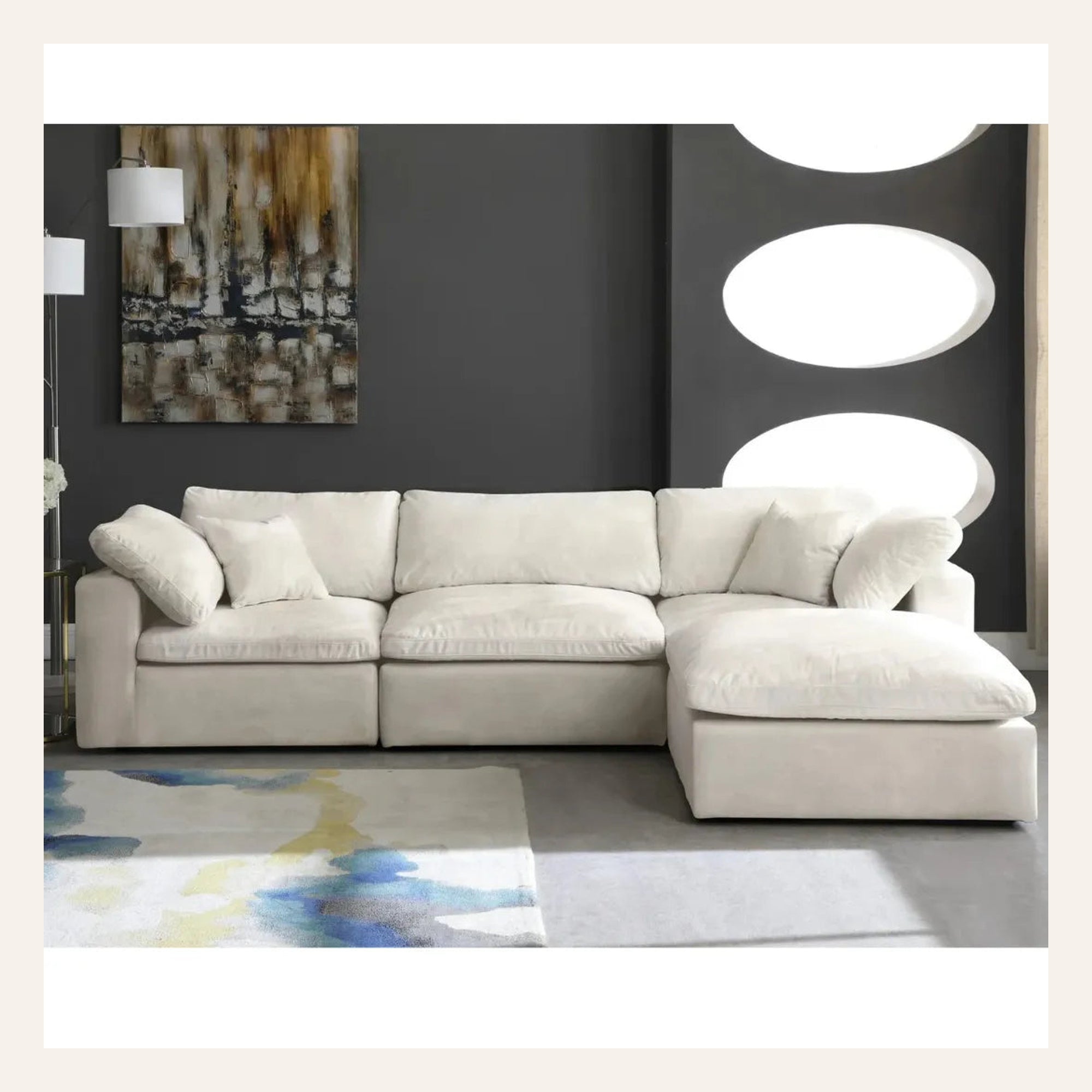 Winsdor Modular Sofa 3 Seater Universal Corner With Footstool